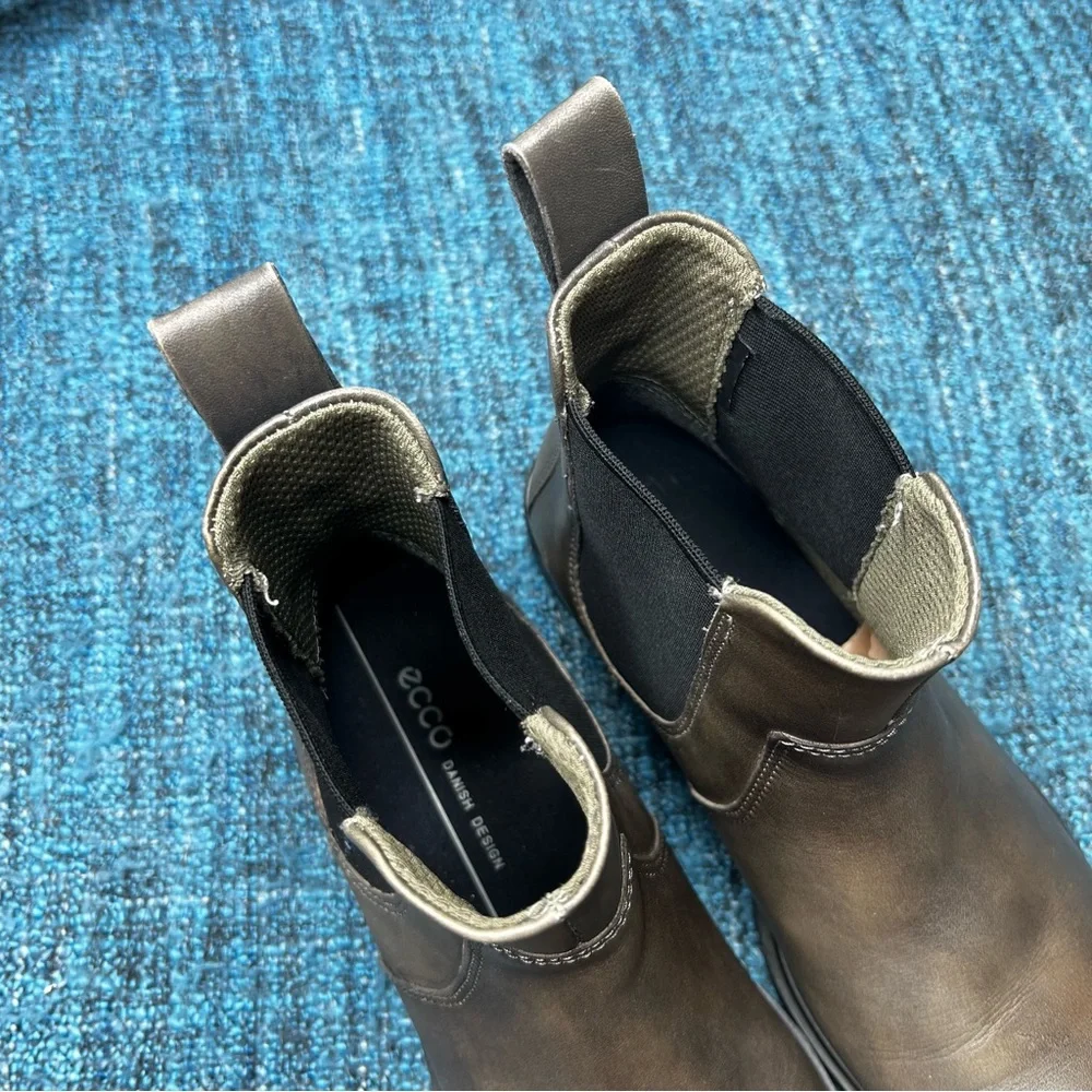Ecco Touch 15 Chelsea Boots in Warm Grey Leather Euro 36 or US Women's 5-5.5